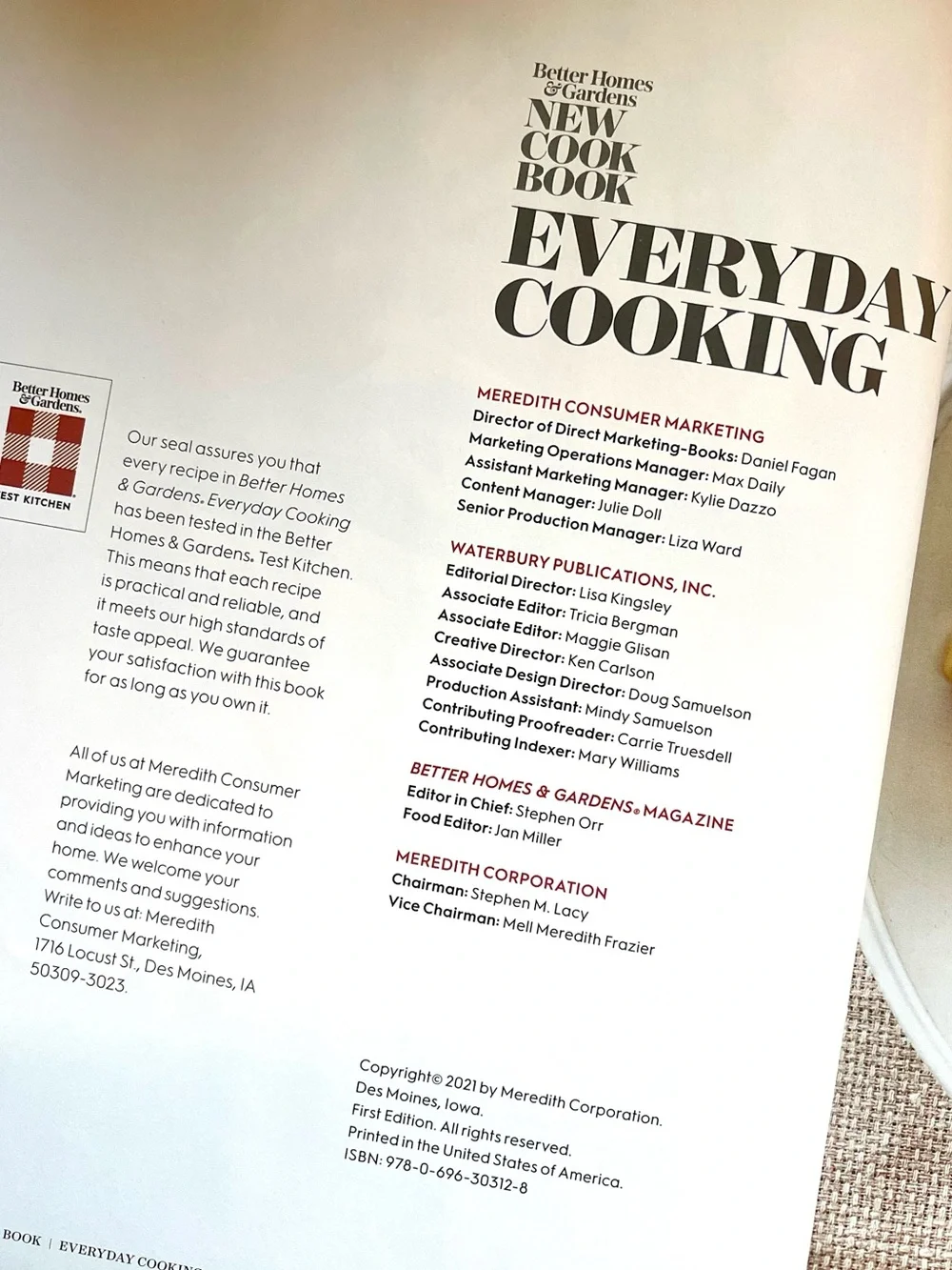 Better Homes And Gardens Everyday Cooking Cookbook